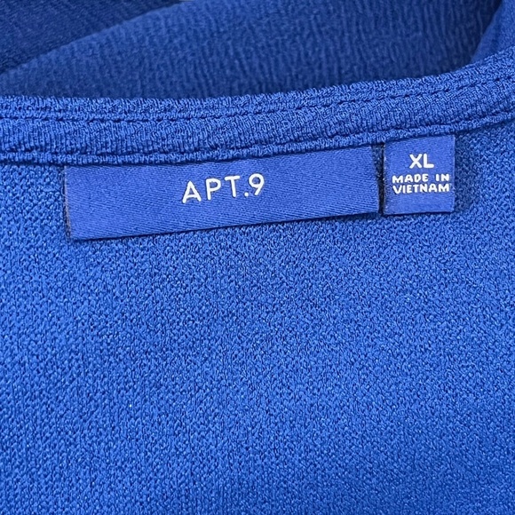 Apt 9 Womens Cobalt Blue Skater Lace Crochet Bodice Fit & Flare Circle Dress XL - Picture 15 of 16